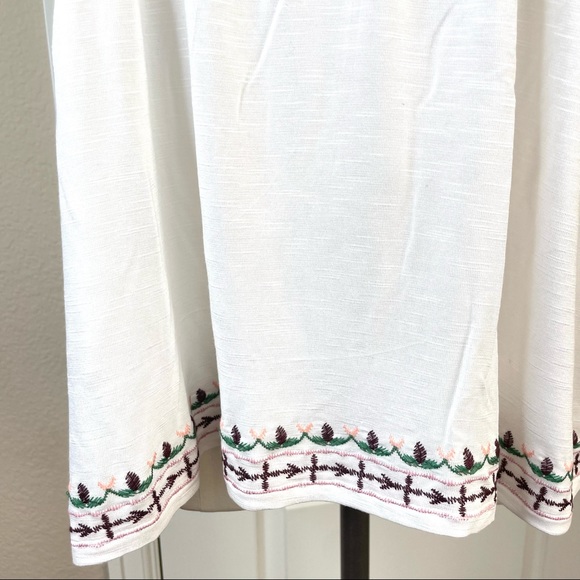 KNOX ROSE Embroidered Sleeveless Babydoll Top Size M - Picture 10 of 12